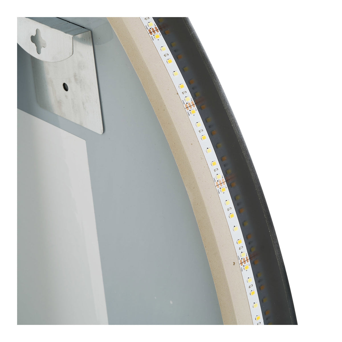 Kiama LED-Spiegel – organische Form, Anti-Beschlag, 58 × 80 cm