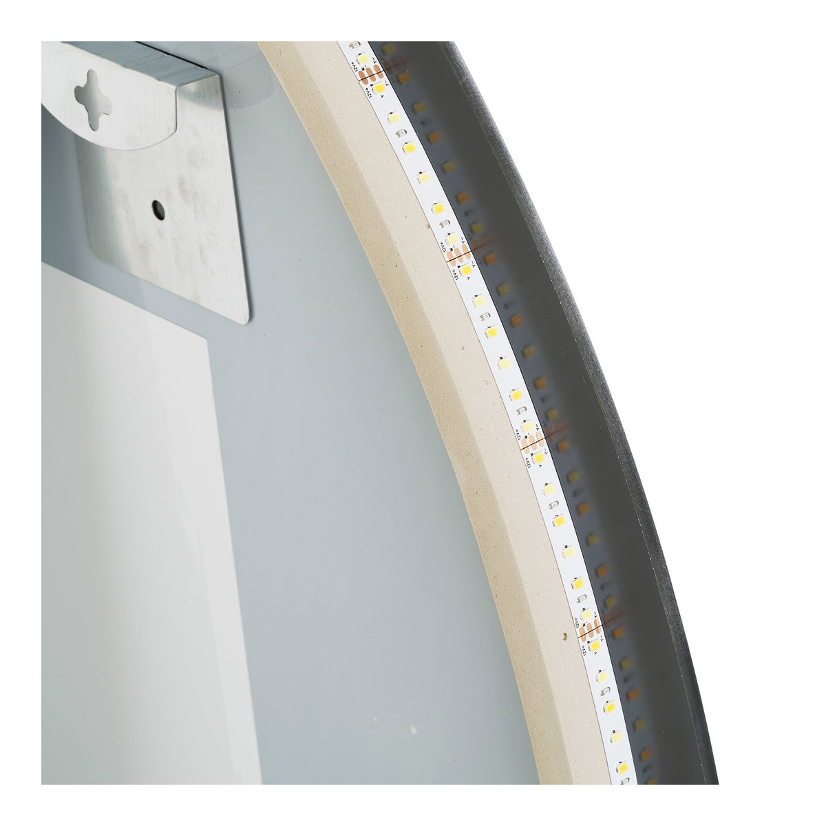 Kiama Spiegel mit LED – beschlagfrei und 3 Lichtstufen, Ø 80 cm