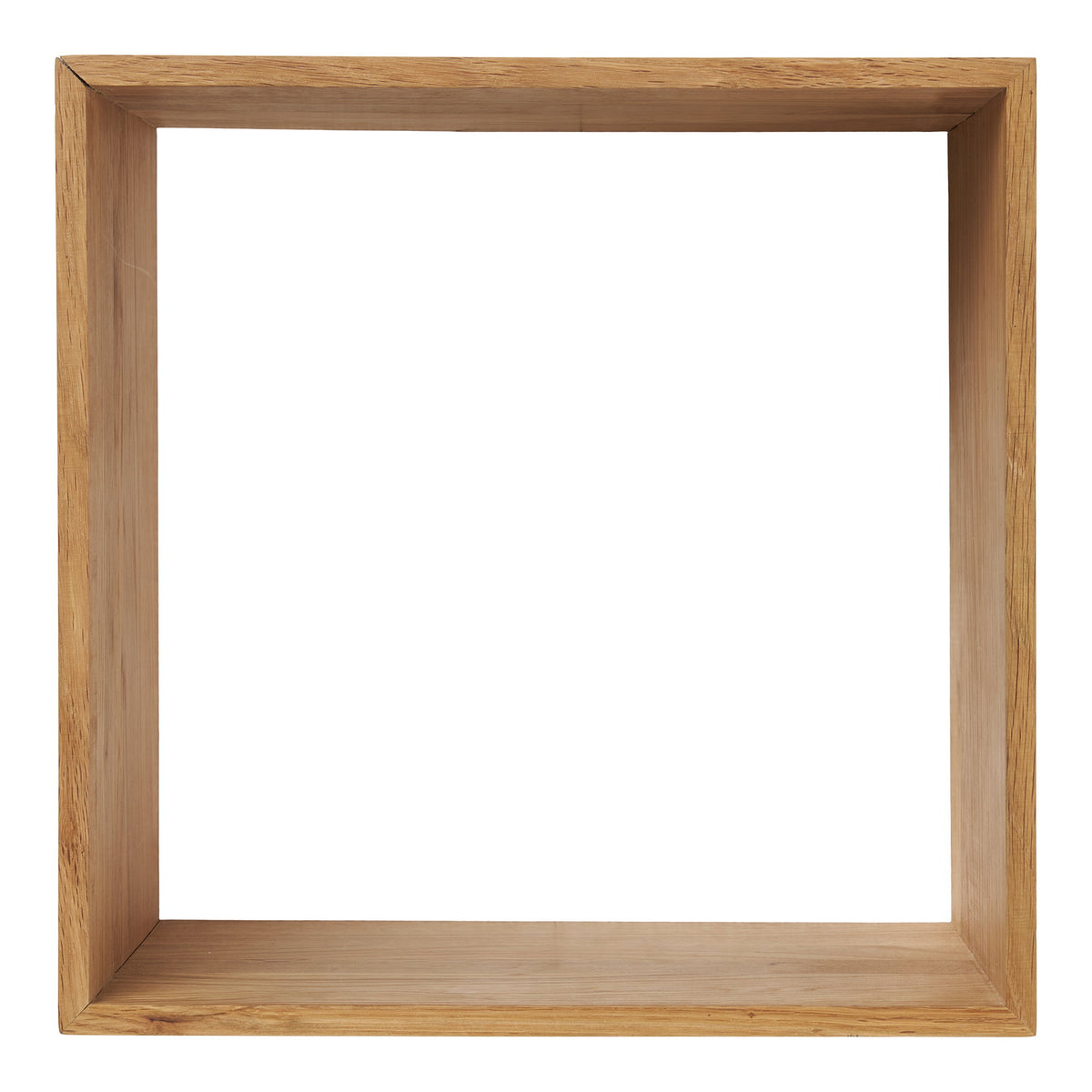PolsterOase Möbel – Lattoon Wandregal aus Eiche, Natur, 30 × 30 cm