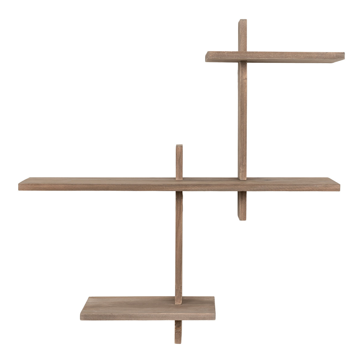 PolsterOase Möbel – Gavi Wandregal aus Kiefernholz, Natur, 55 × 55 cm