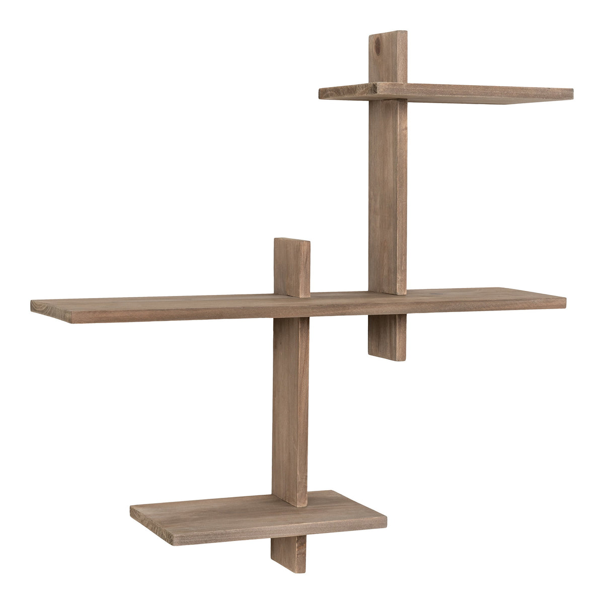 PolsterOase Möbel – Gavi Wandregal aus Kiefernholz, Natur, 55 × 55 cm – Ansicht 2