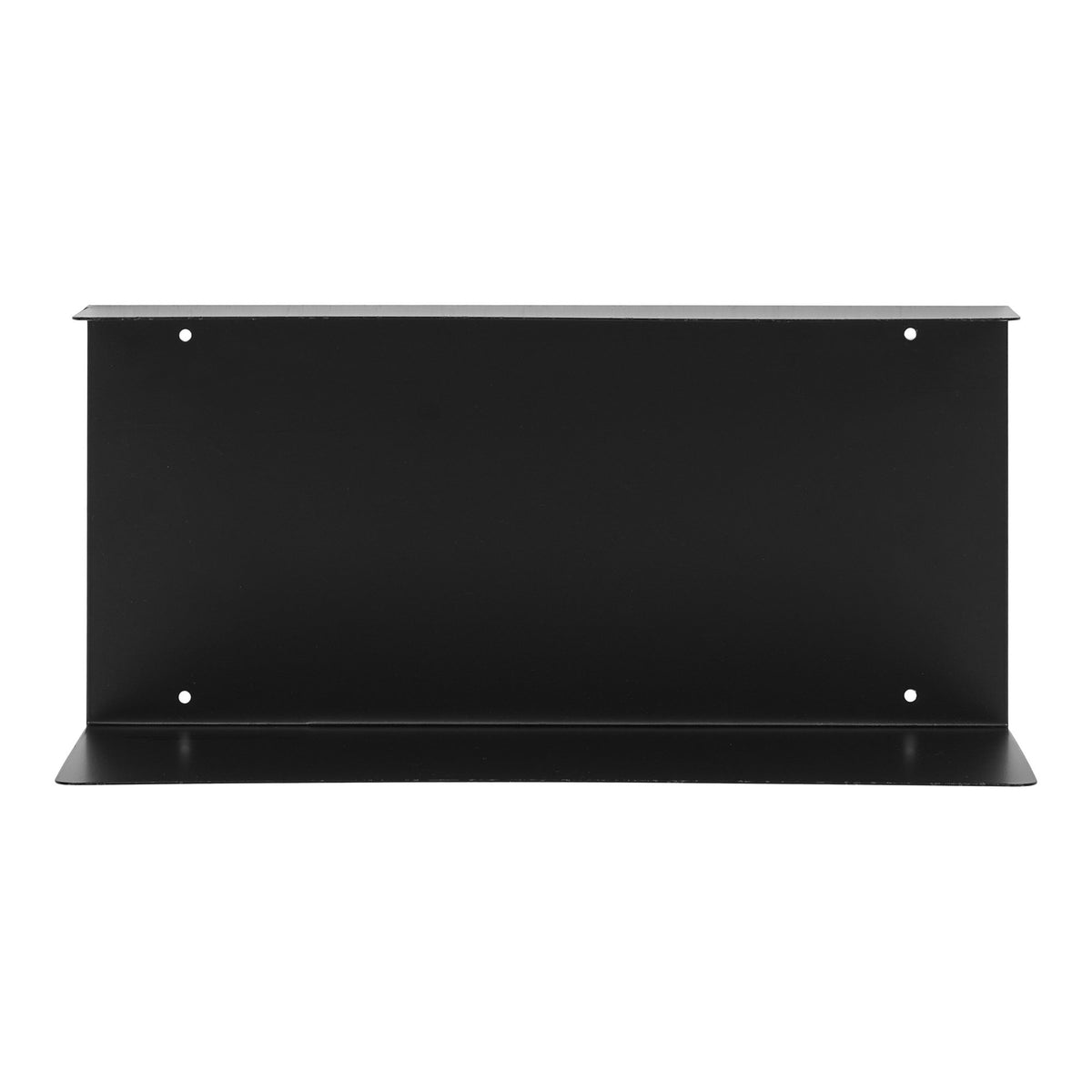 PolsterOase Möbel – Lille Wandregal aus Stahl, Schwarz, 40 × 18 × 18 cm