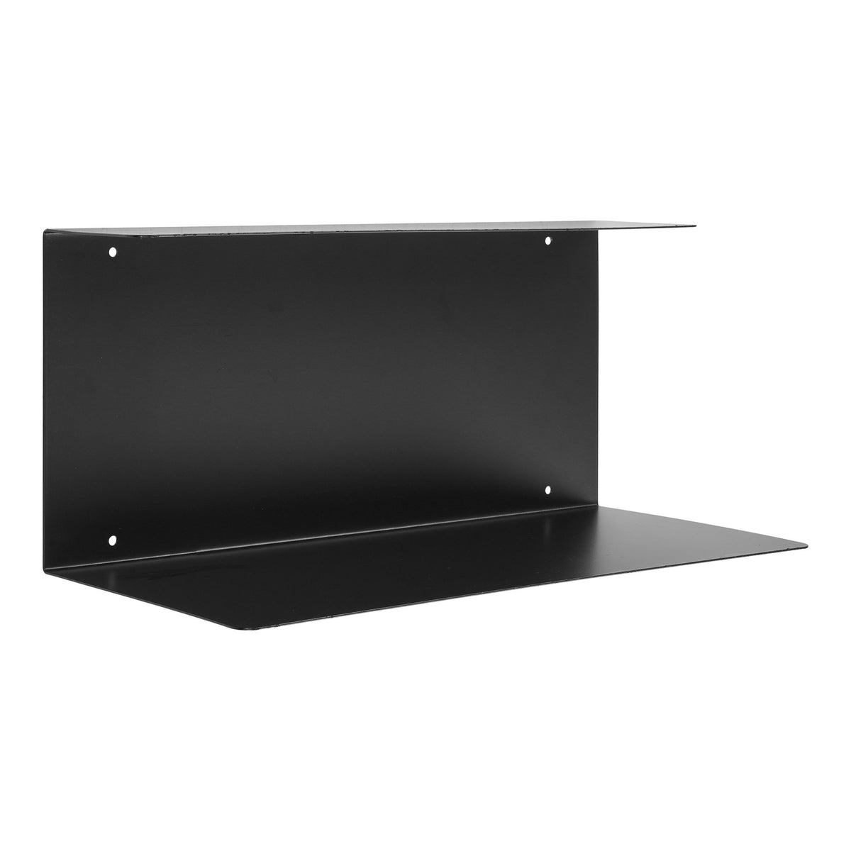 PolsterOase Möbel – Lille Wandregal aus Stahl, Schwarz, 40 × 18 × 18 cm – Ansicht 3