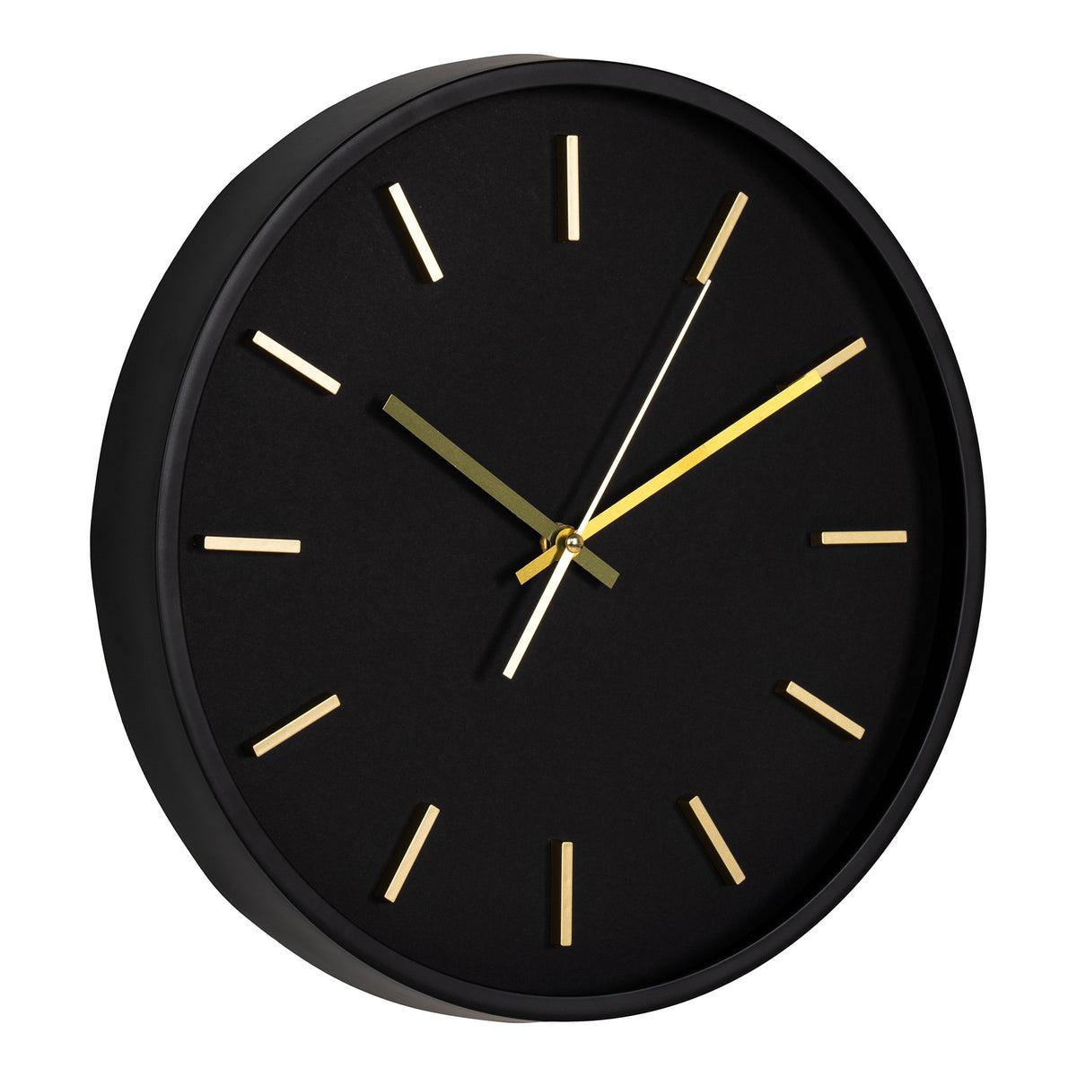 PolsterOase Möbel – Kensington Wanduhr mit leisem Uhrwerk, Schwarz, Ø 35 cm – Ansicht 2