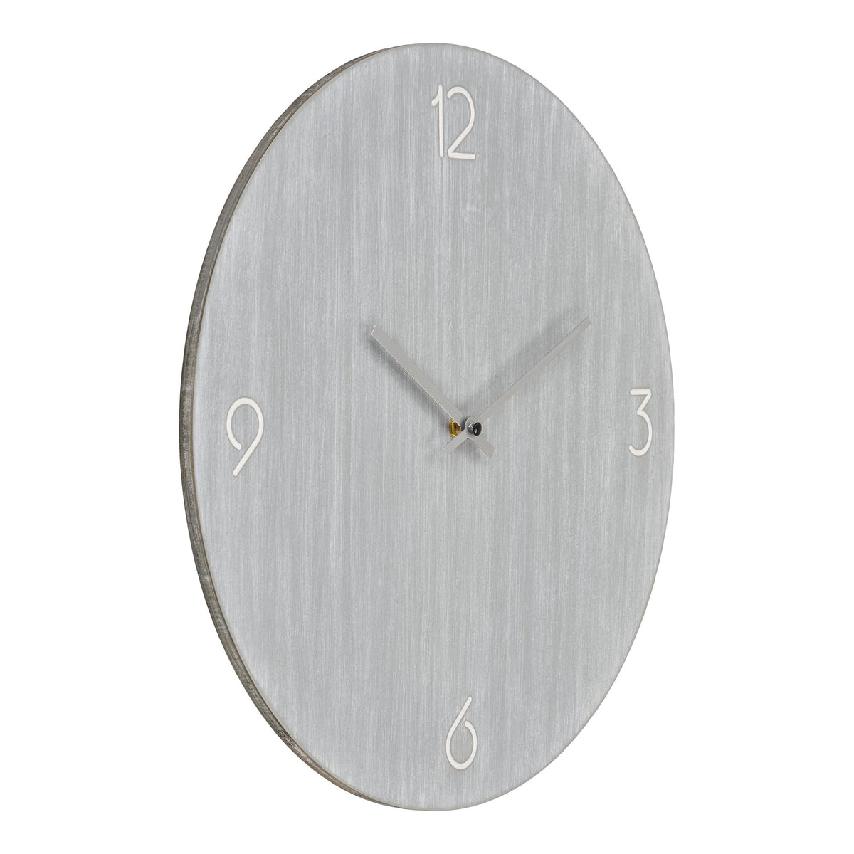 PolsterOase Möbel – Ravenna Wanduhr mit leisem Uhrwerk, Hellgrau, Ø 40 cm – Ansicht 2