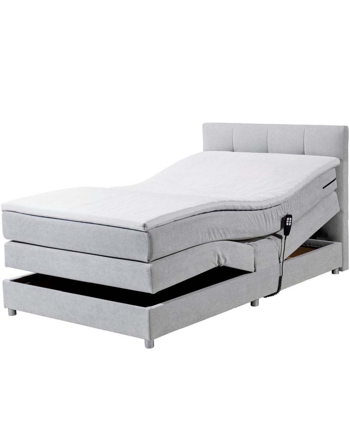 Boxspringbett - 120x200cm mit Motor + Matratze | PolsterOase