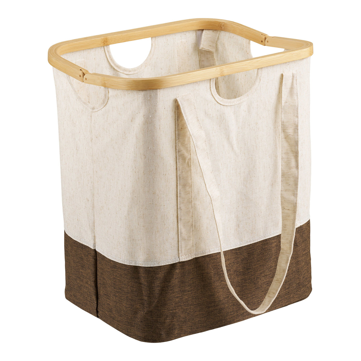 Noto Wäschebeutel, Offwhite/Braun