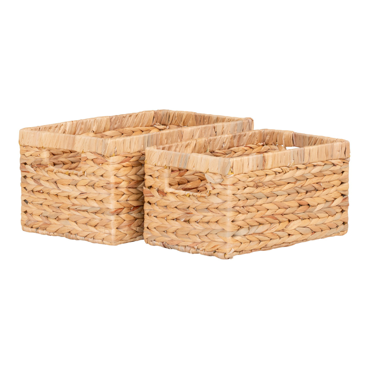 Passo Körbe aus Wasserhyazinthe, 2er Set, Natur