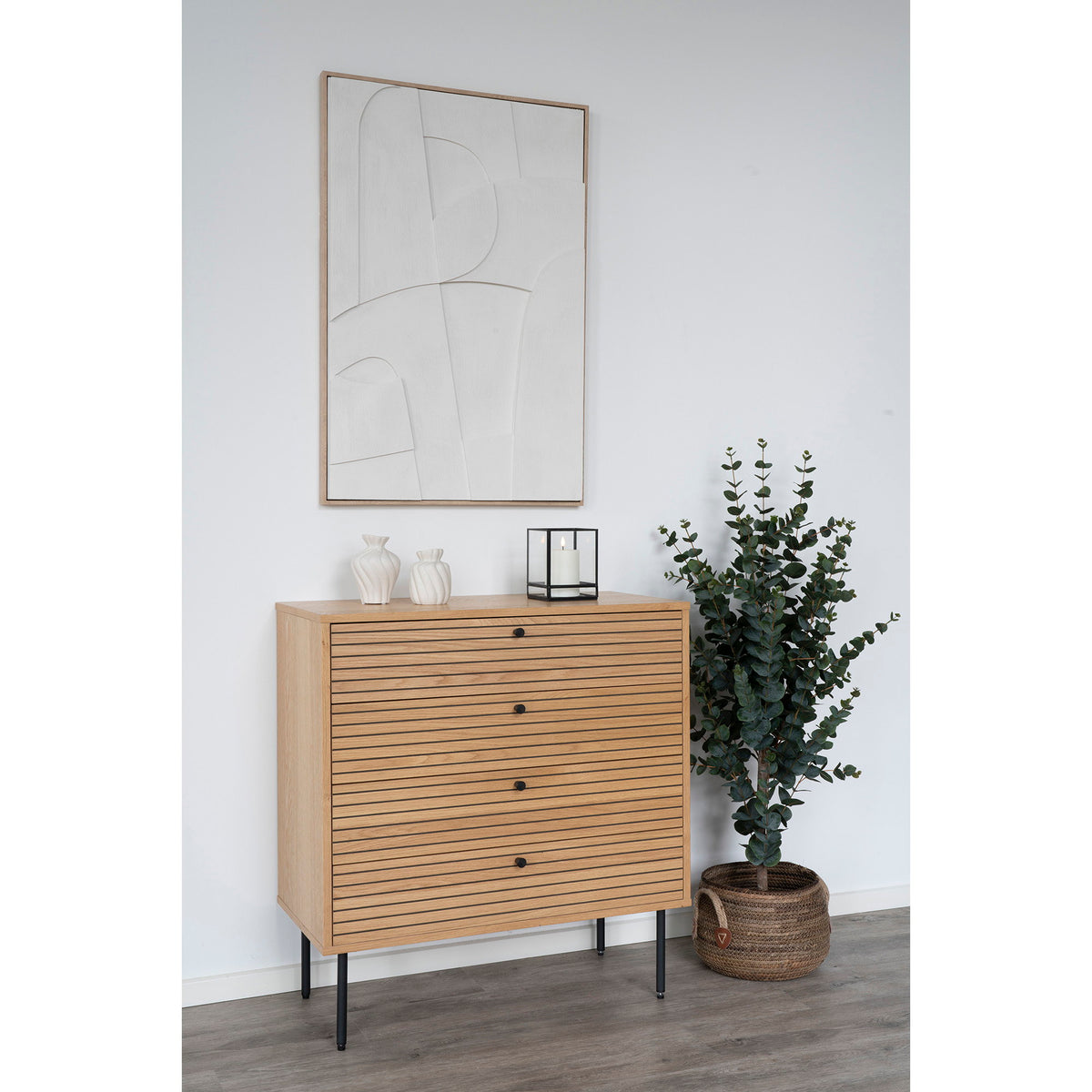 Vase Veronica – Keramik, weiß, 2er-Set