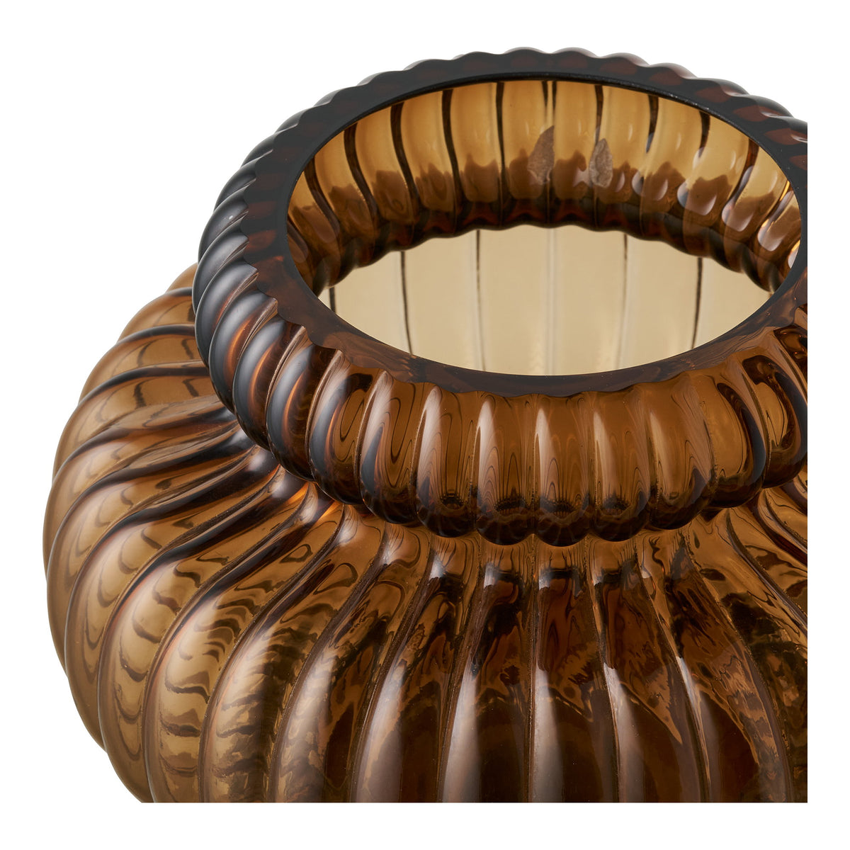 Vase, Rauchbraun