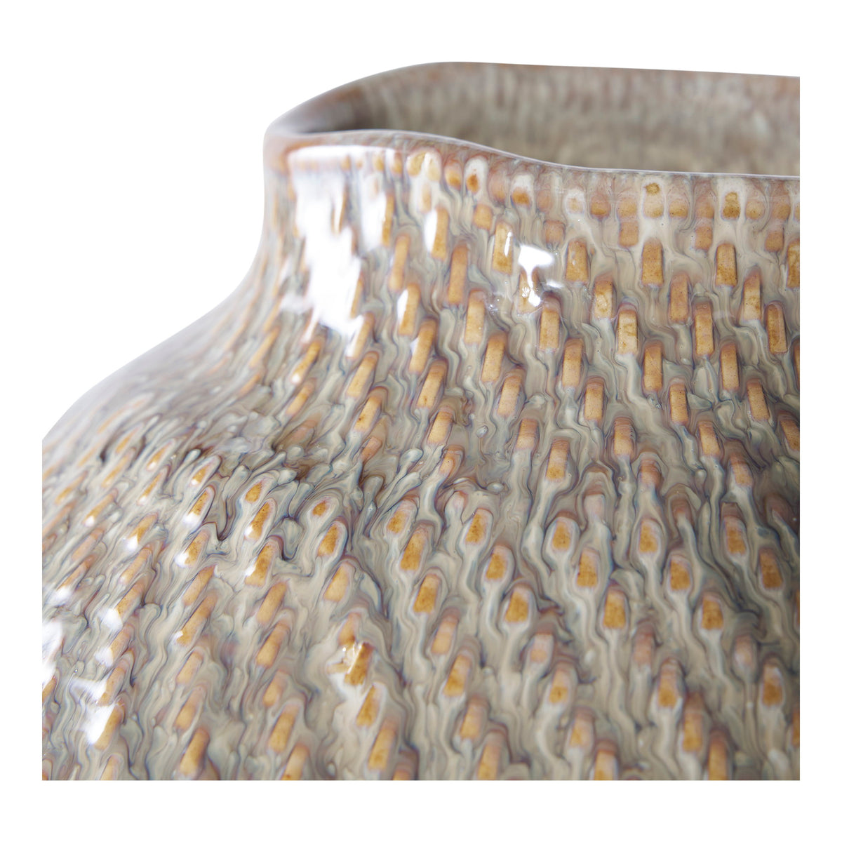 Vase, Weiß/Grün