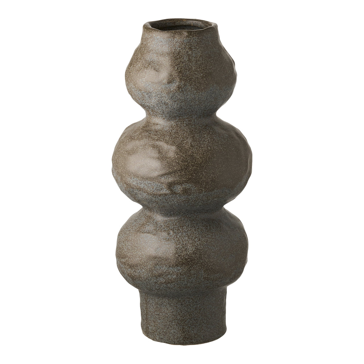 Vase – Keramik, dunkelgrau Ø 14,5 × 33,5 cm