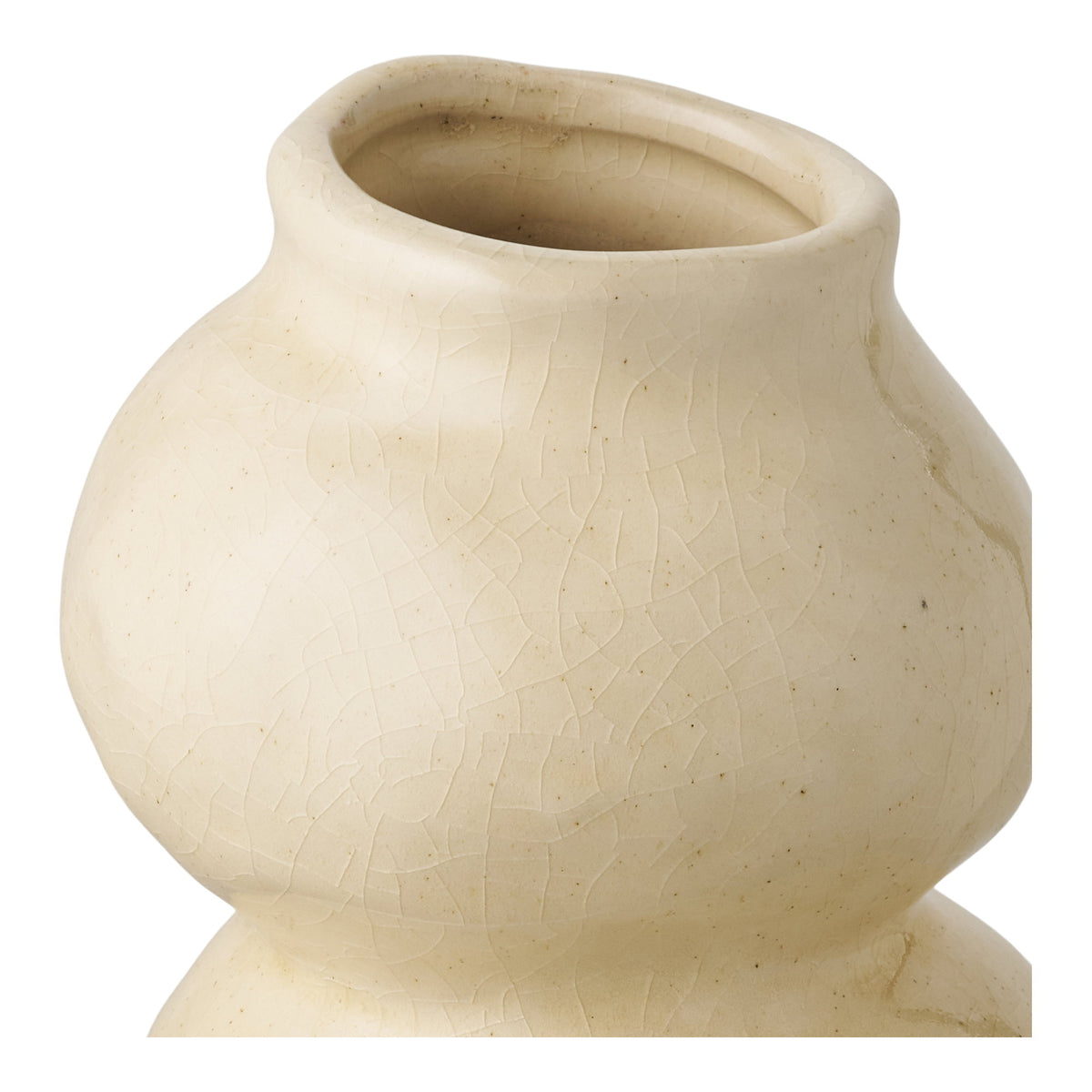 Keramikvase, Beige