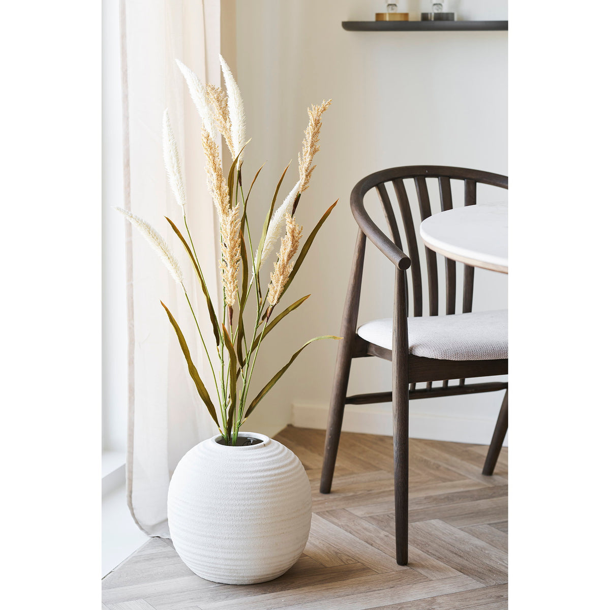 PolsterOase Möbel – Vase aus Keramik, Weiß, Ø 30 cm – Ansicht 3