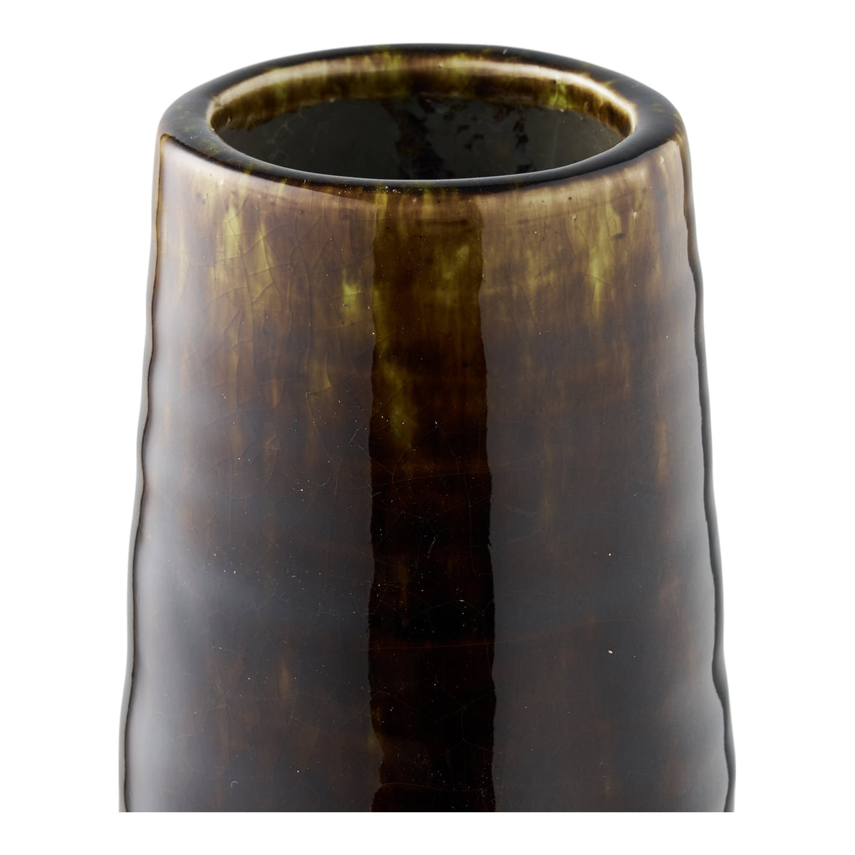 PolsterOase Möbel – Vase aus Keramik, Braun, Ø 12, 5 × H 48 cm – Ansicht 3