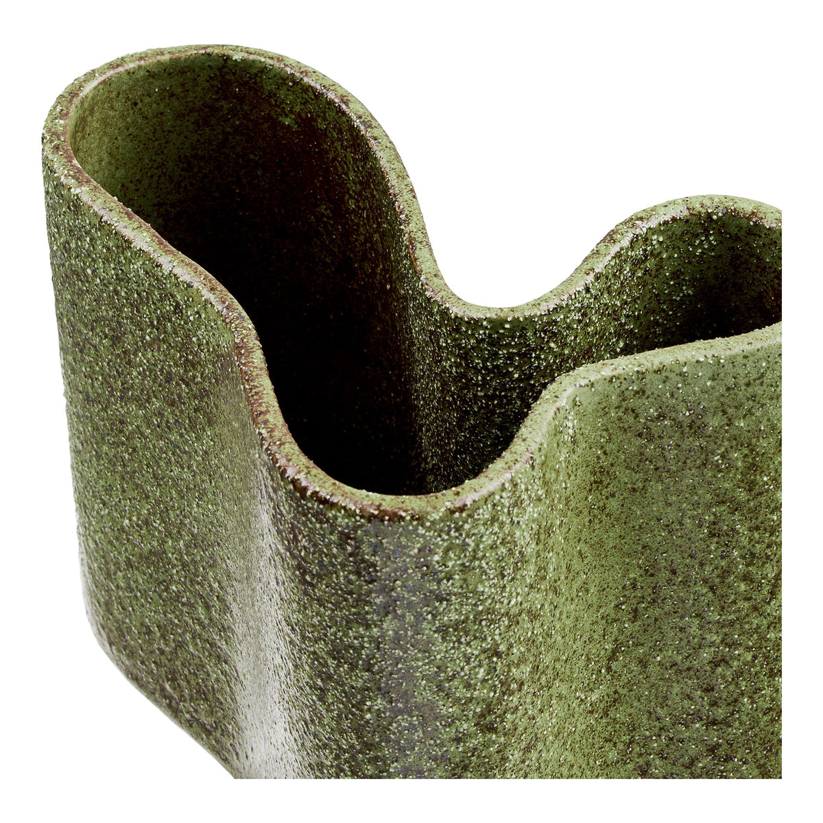 Keramikvase, Dunkelgrün