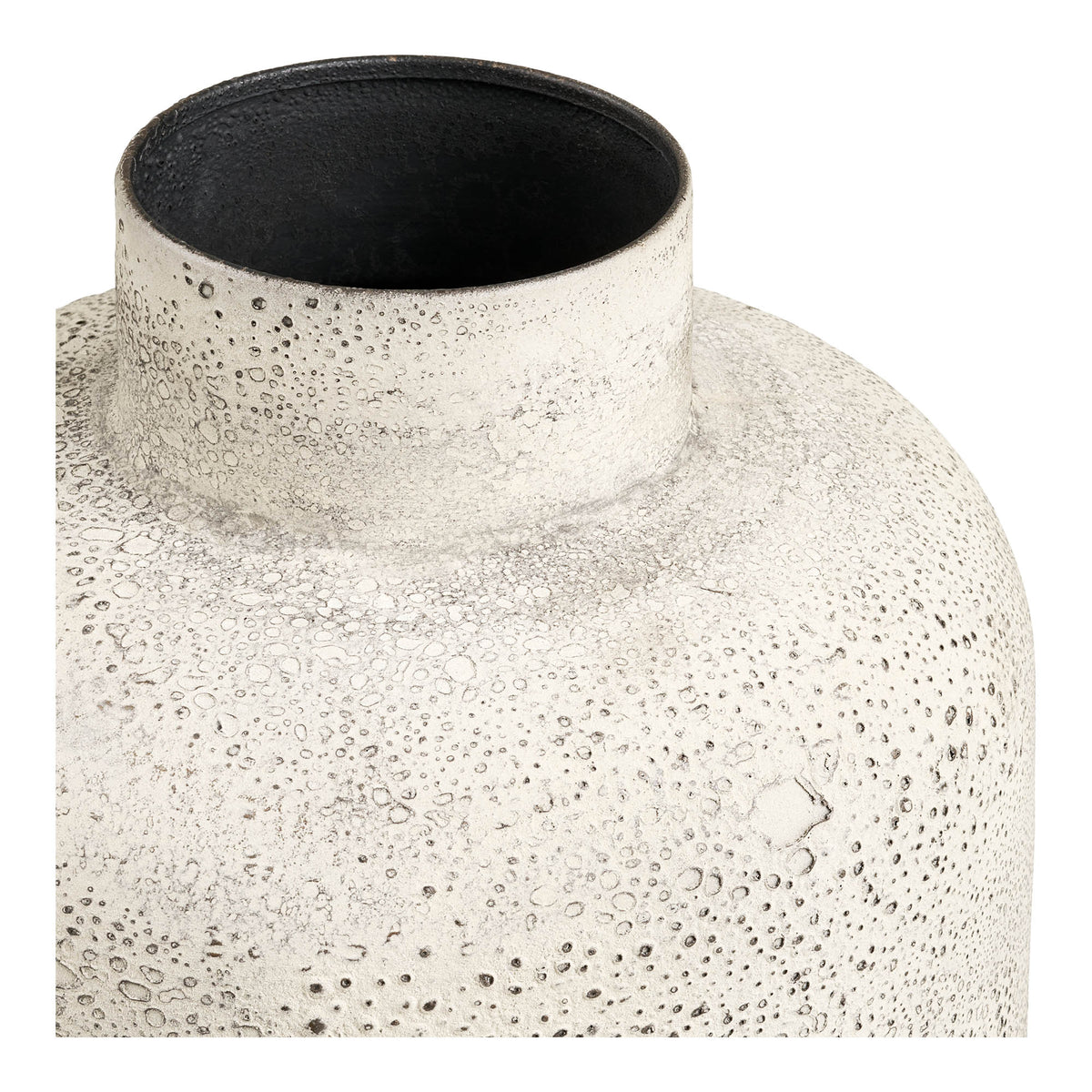 PolsterOase Möbel – Hou Dekotopf aus Metall, Antikbeige, Ø 24 × H 78, 5 cm – Ansicht 2