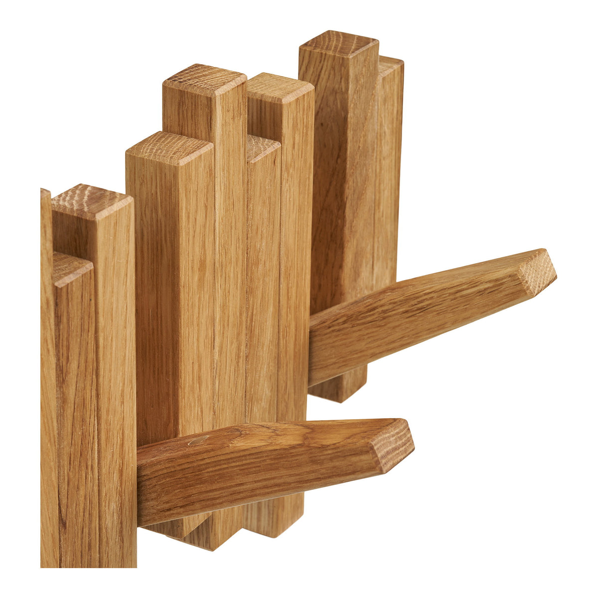 Caltra Garderobe aus Eichenholz, Natur, 3 × 40 × 18 cm