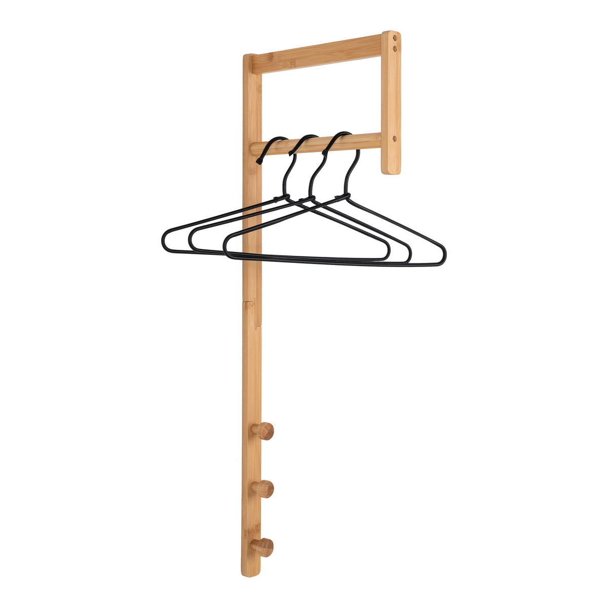 Trento Kleiderständer – Bambus, natur, 3 × 30 × 82 cm