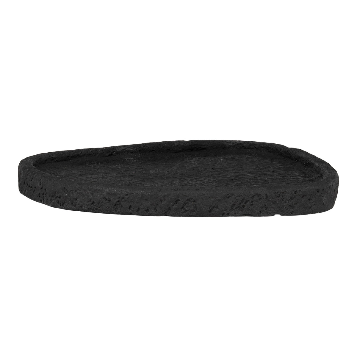 PolsterOase Möbel – Tablett aus Zement, Schwarz, 26, 5 × 26 cm