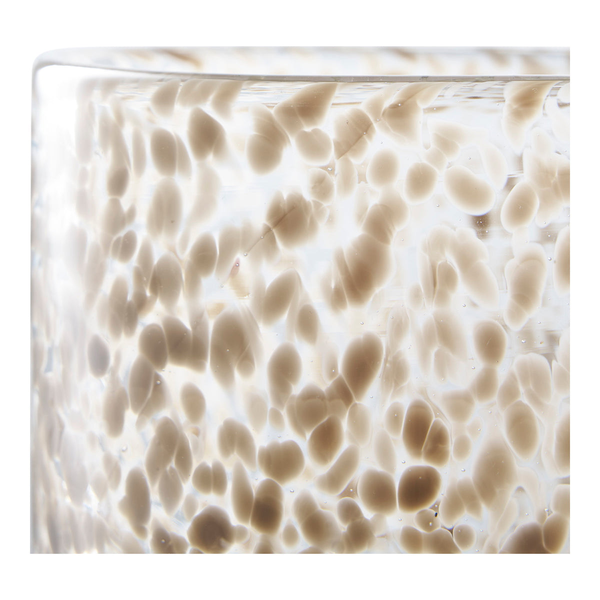 PolsterOase Möbel – Kerzenhalter aus Glas, Braun, Ø 12 cm – Ansicht 2