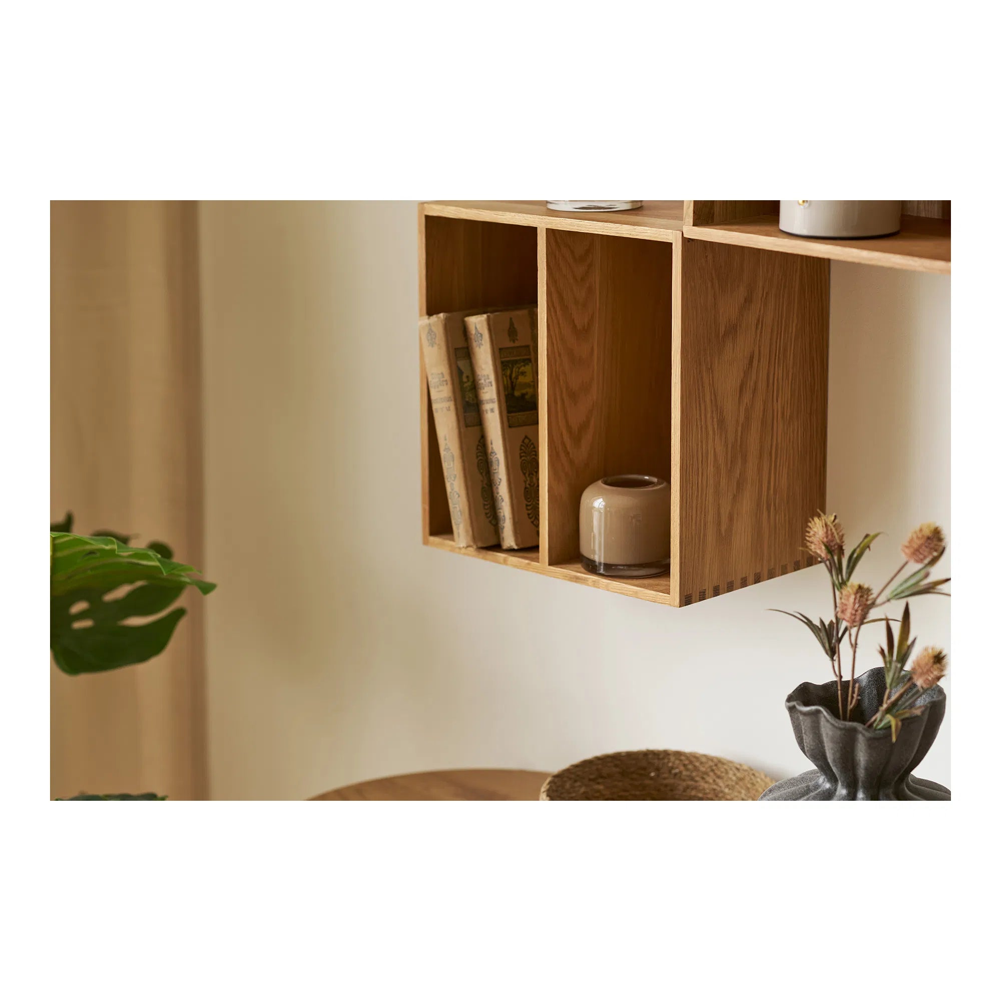 Kerzenhalter aus Glas in Braun Ø8 cm – Skandinavische Tischdeko