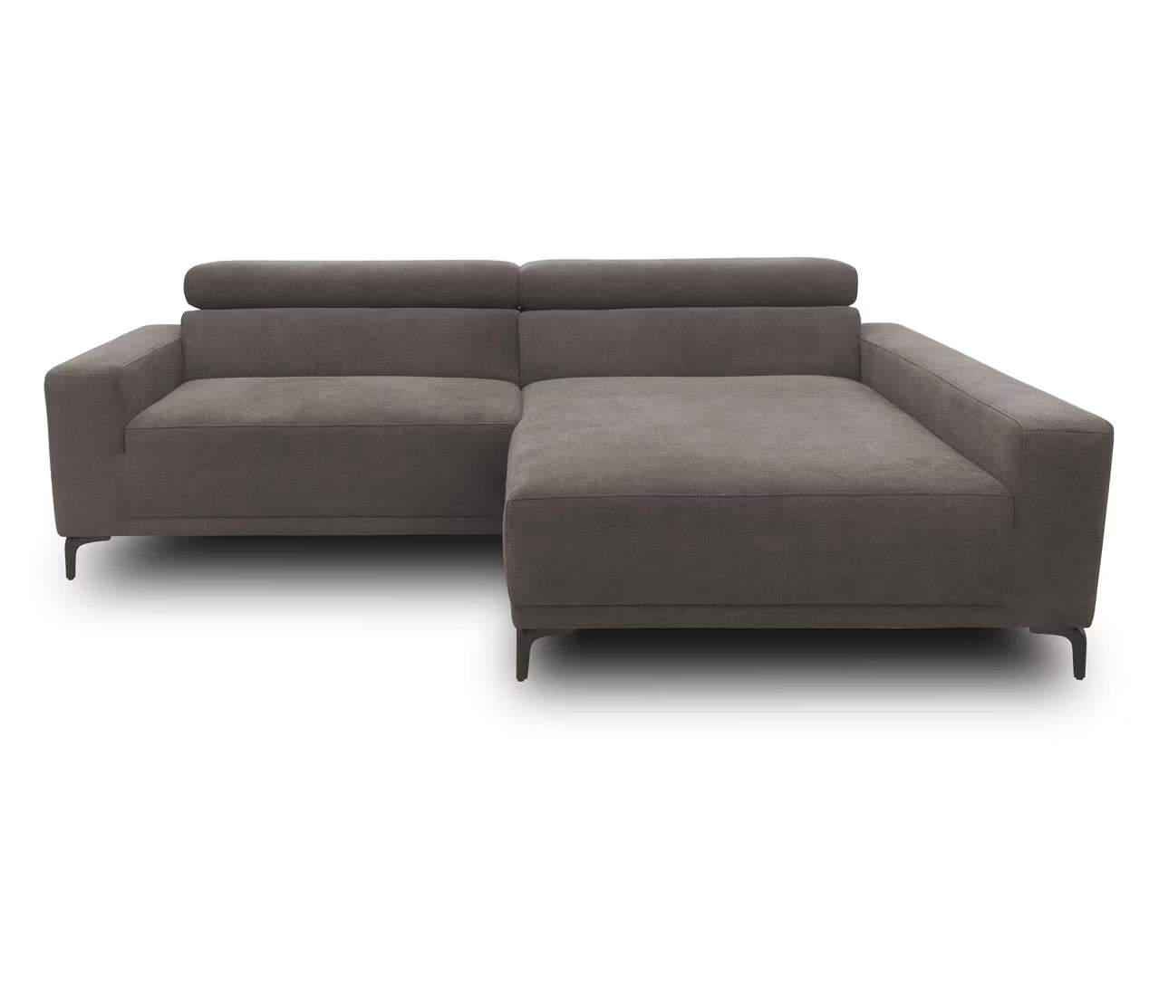 Ecksofa + Hocker in Webstoff, 248cm Breite | PolsterOase