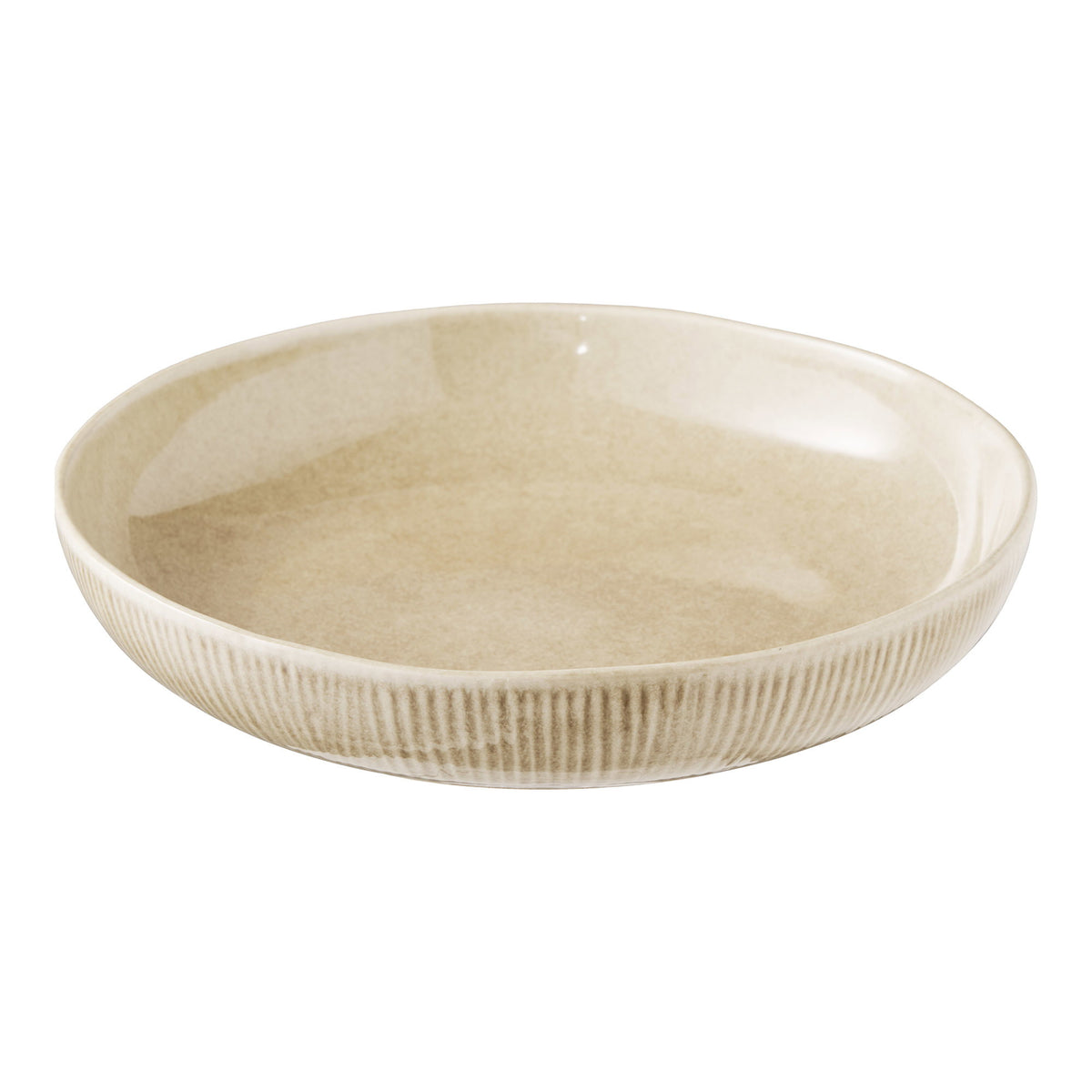 Viola Servierschüssel – Keramik, beige Ø 27 × 5,8 cm