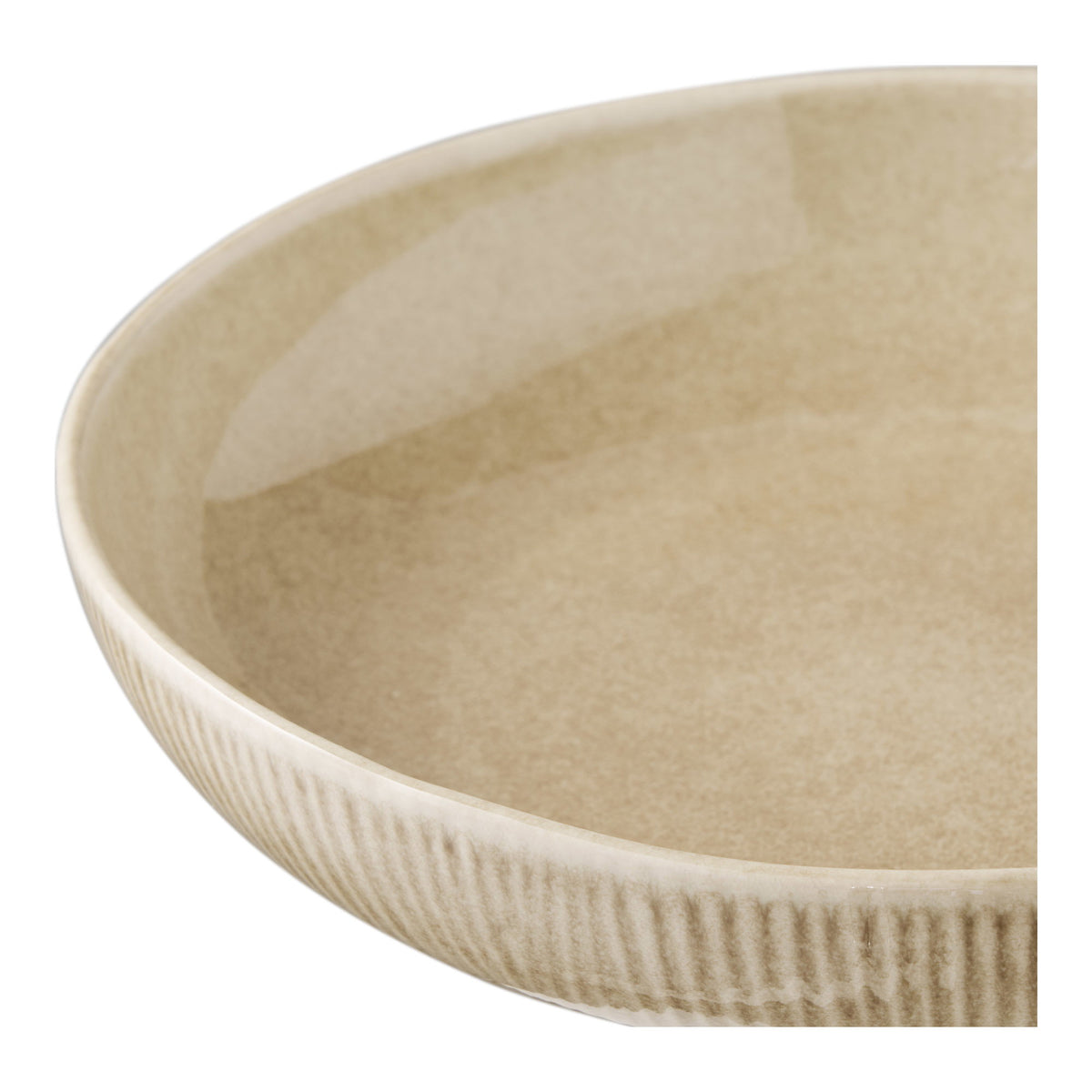 Viola Servierschüssel – Keramik, beige Ø 27 × 5,8 cm