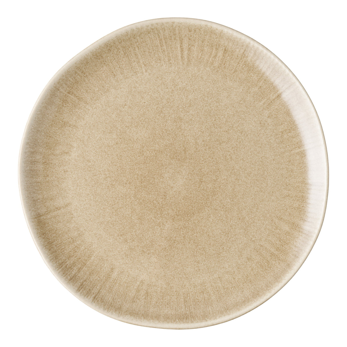 PolsterOase Möbel – Viola Speiseteller aus Keramik, 4er, Set, Beige, Ø 27 cm – Ansicht 2
