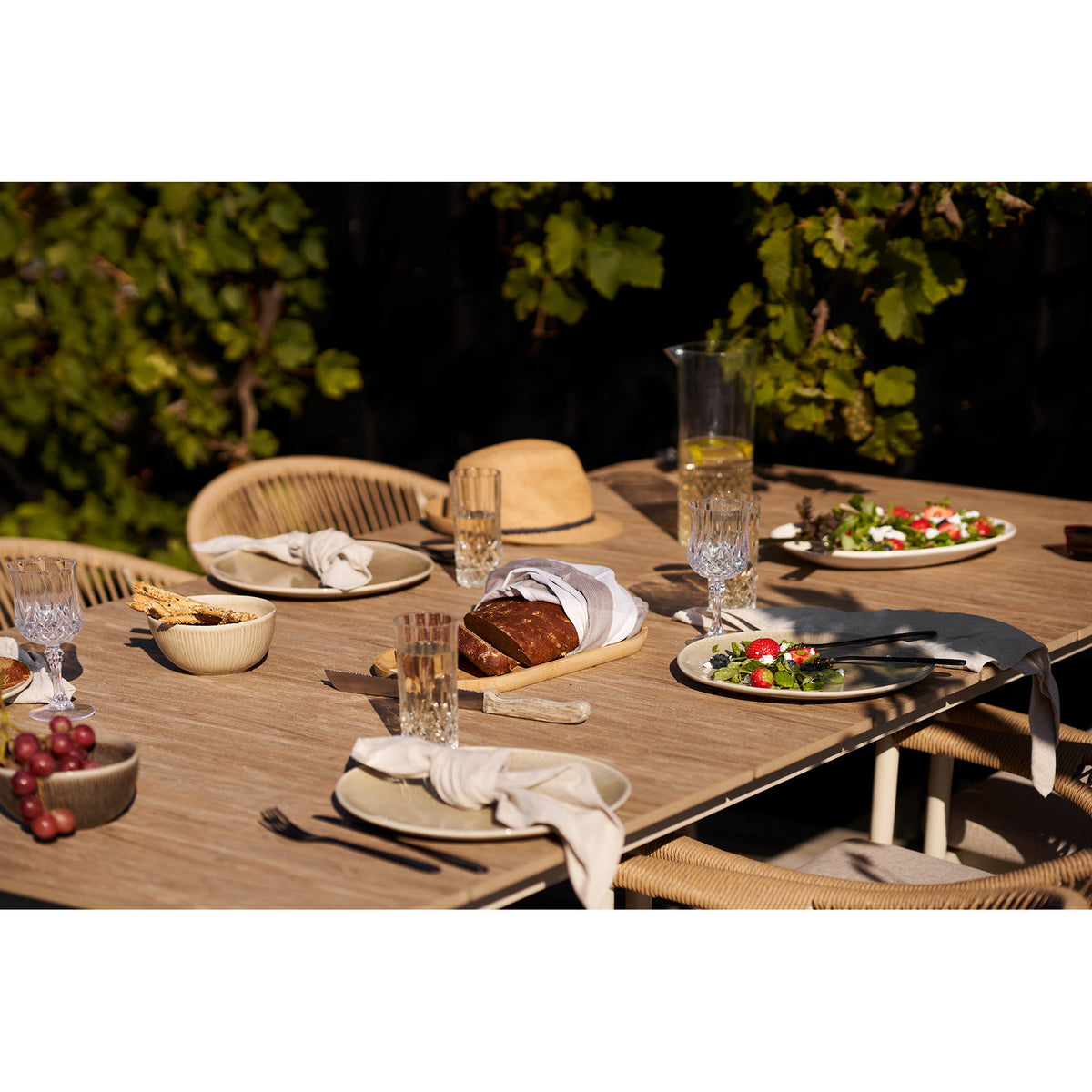 PolsterOase Möbel – Viola Speiseteller aus Keramik, 4er, Set, Beige, Ø 27 cm – Ansicht 7