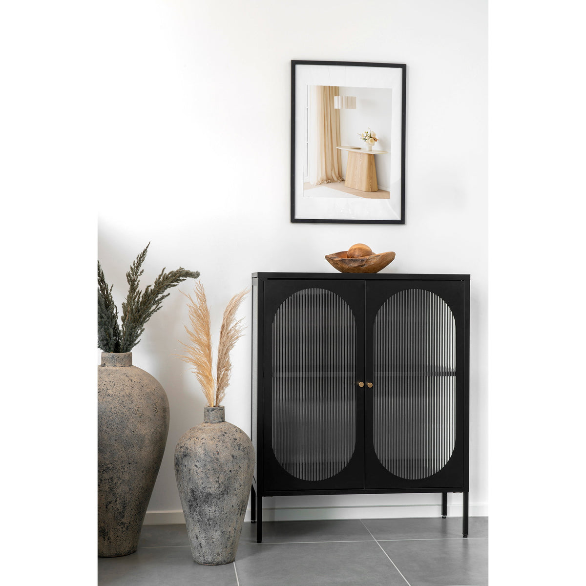 PolsterOase Möbel – Marbella Bilderrahmen aus Glas, 5er Set, Schwarz, 50 × 70 cm – Ansicht 4