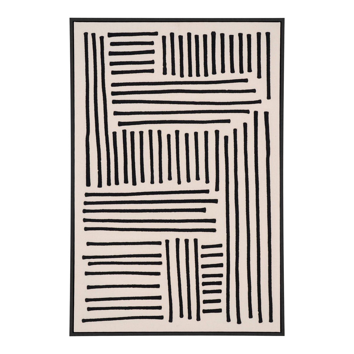 Lipari Leinwandbild, Schwarz/Beige, Nr. 1