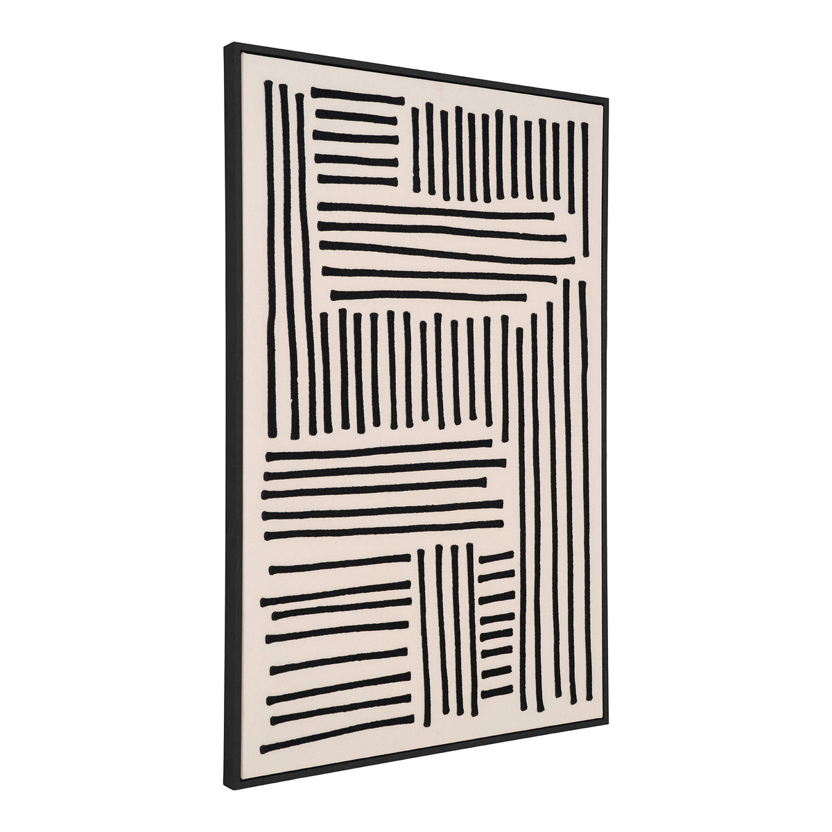 Lipari Leinwandbild, Schwarz/Beige, Nr. 1
