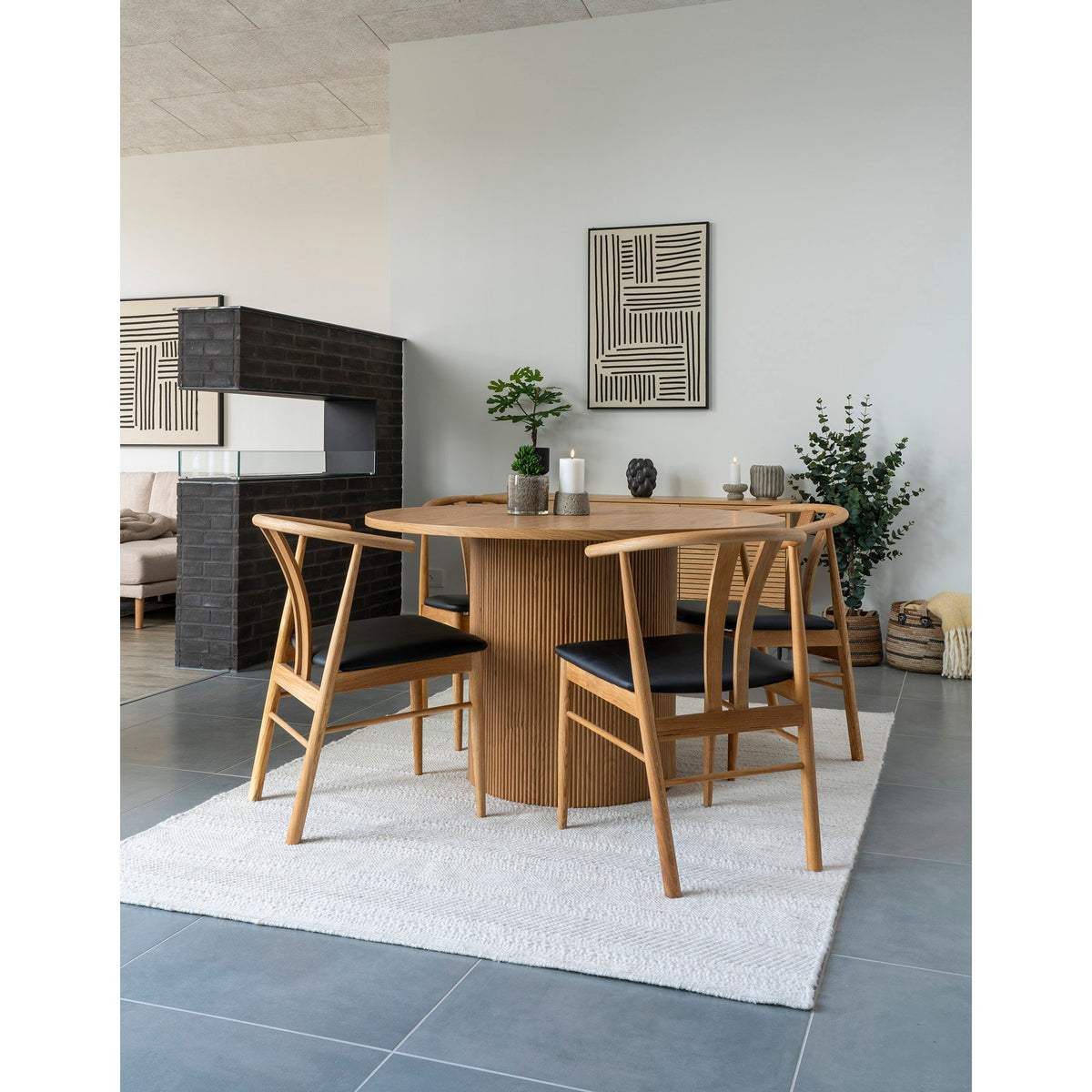 Lipari Leinwandbild, Schwarz/Beige, Nr. 1