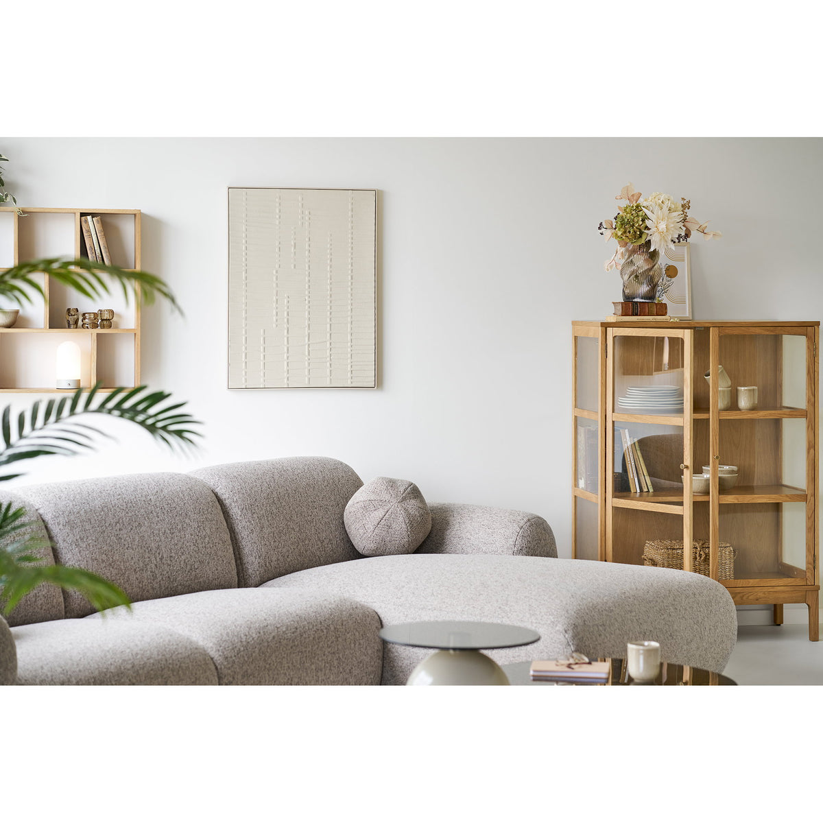 Ena Relief-Wanddekoration, Beige