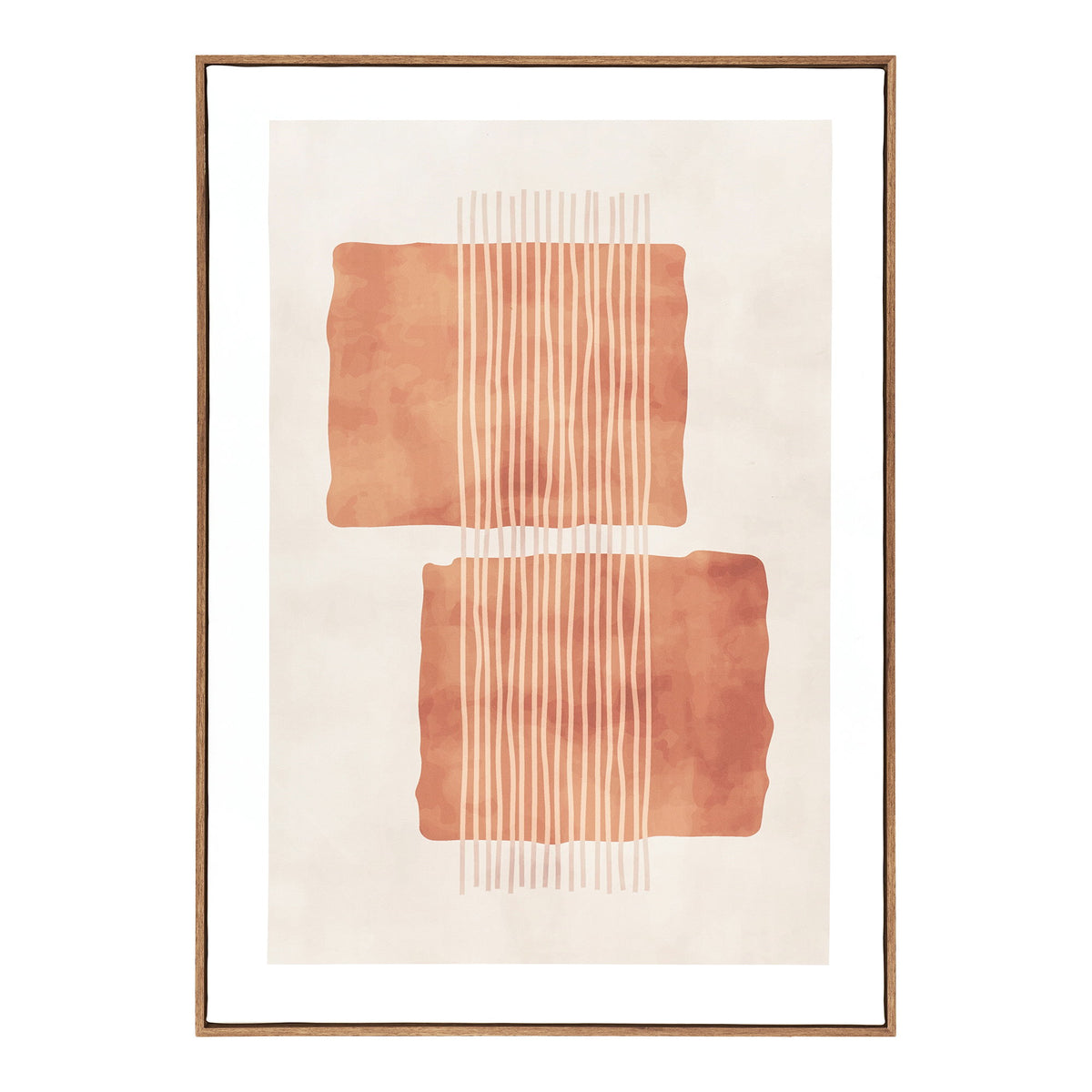 PolsterOase Möbel – Mina Leinwanddruck aus Leinwand, Nr. 2, Beige/Braun, 50 × 70 cm