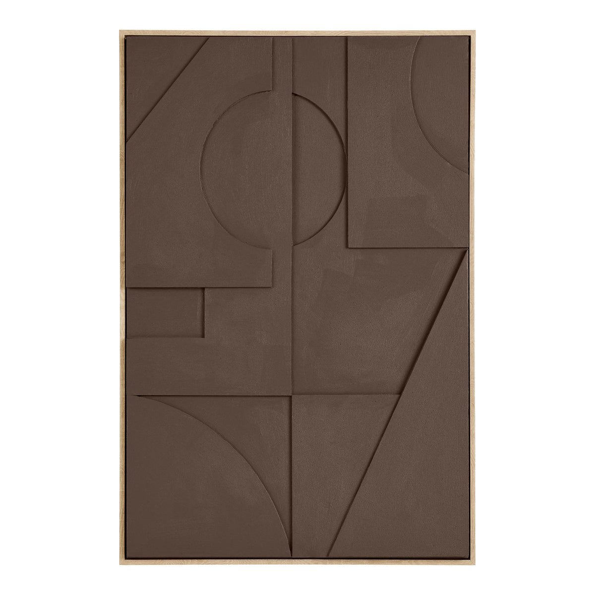 PolsterOase Möbel – Isabella Relief, Wanddeko Nr. 1, Braun, 60 × 90 cm