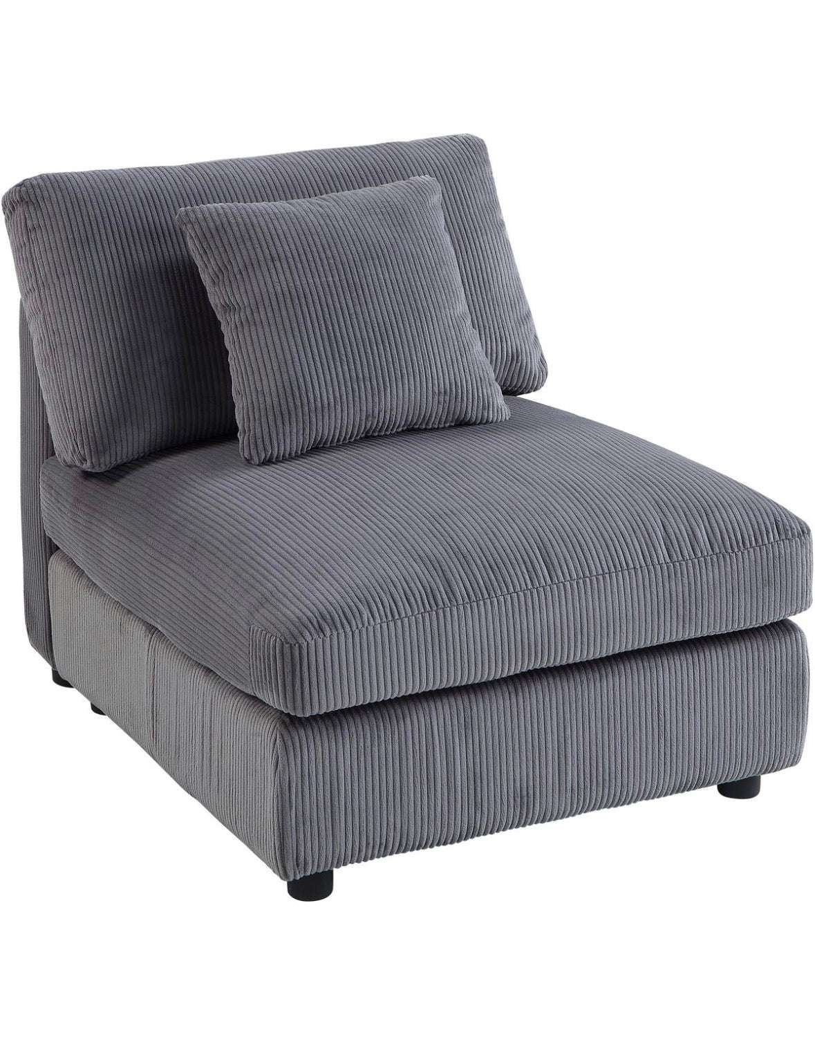 XXL - Modulsofa in Breitcord Anthrazit - POLSTEROASE