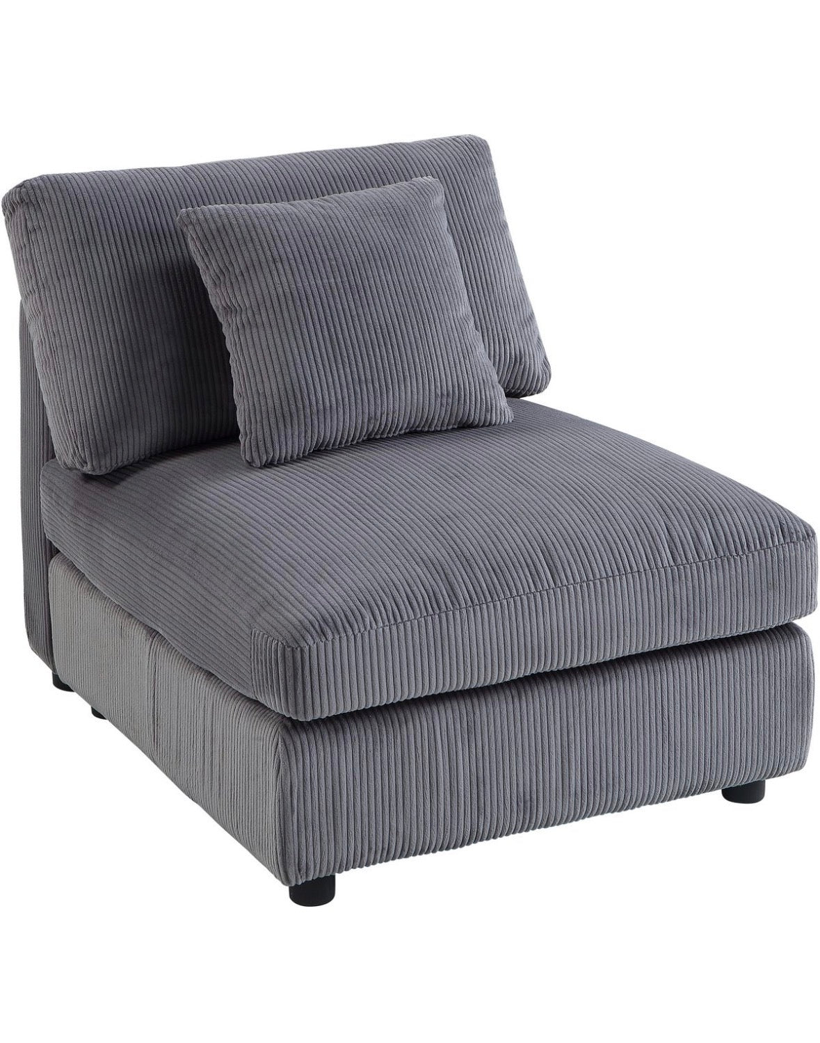 XXL - Modulsofa in Breitcord Anthrazit - POLSTEROASE