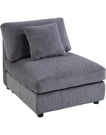 XXL - Modulsofa in Breitcord Anthrazit - POLSTEROASE