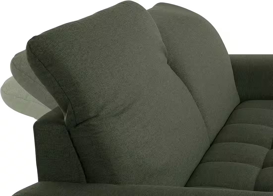 Sofa Franz in Grün, 210 cm Breite