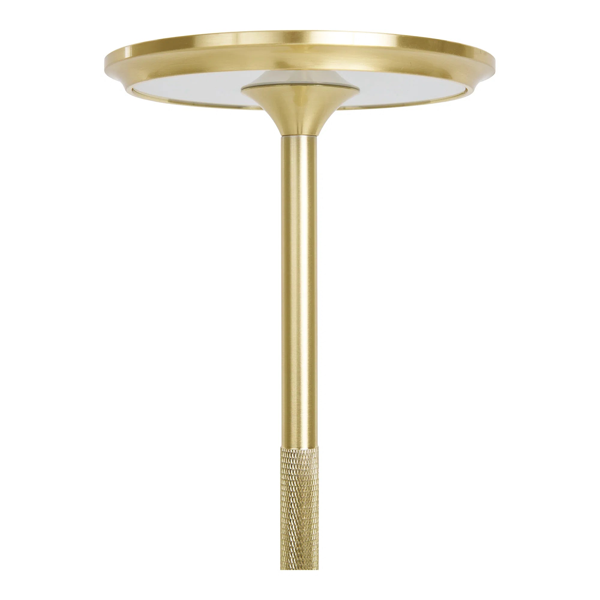 Akku Tischlampe Messing Ø13 cm – Kabellose LED Lampe im skandinavischen Design