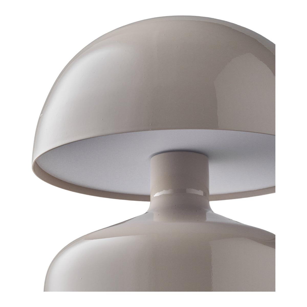 Aulla Tischlampe – wiederaufladbar, Grau