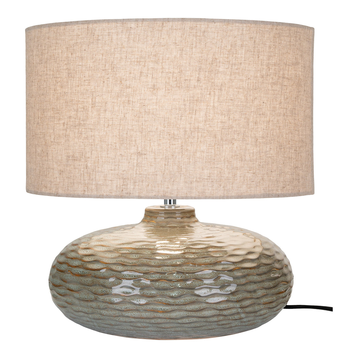 Oldham Tischlampe aus Keramik, Grün