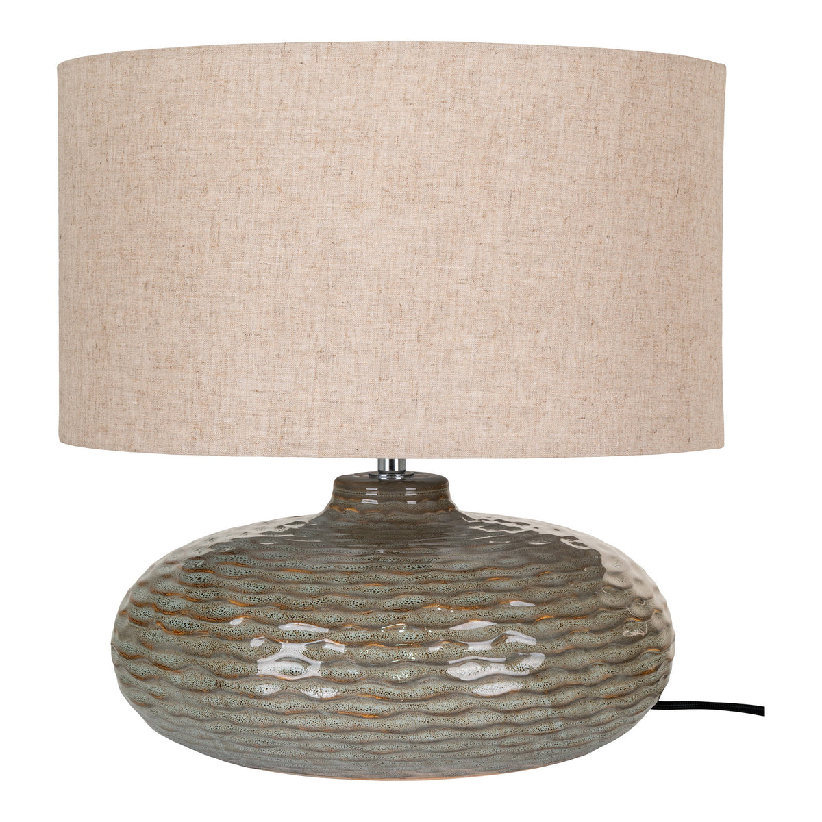 Oldham Tischlampe aus Keramik, Grün