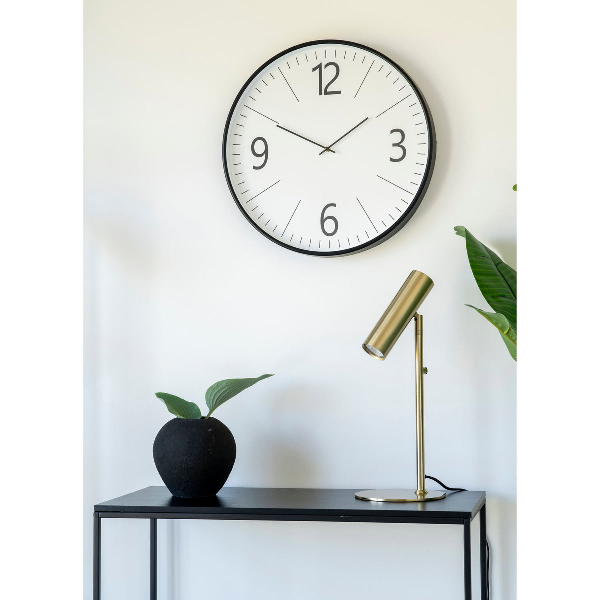 Paris Tischlampe – Stahl in Messingoptik, 47 cm