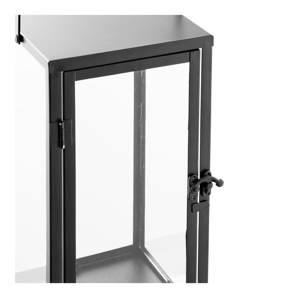 PolsterOase Möbel – Ibra Laternen aus Metall und Glas, 2er, Set, Schwarz – Ansicht 4