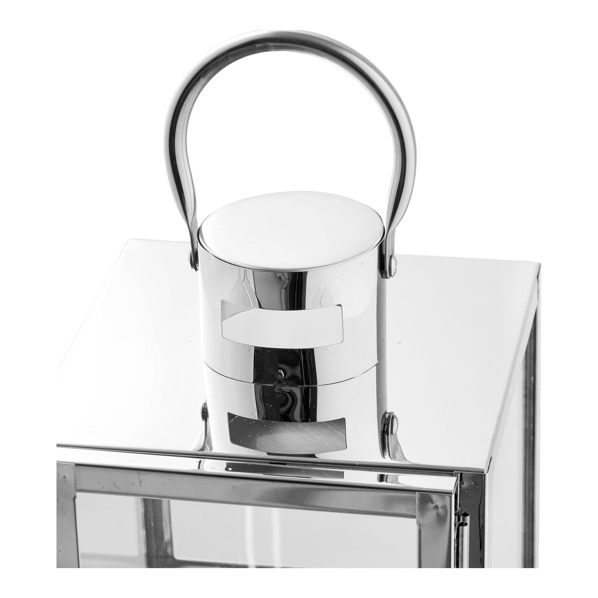 PolsterOase Möbel – Pota Laternen aus Glas und Metall, 3er, Set, Silber – Ansicht 4