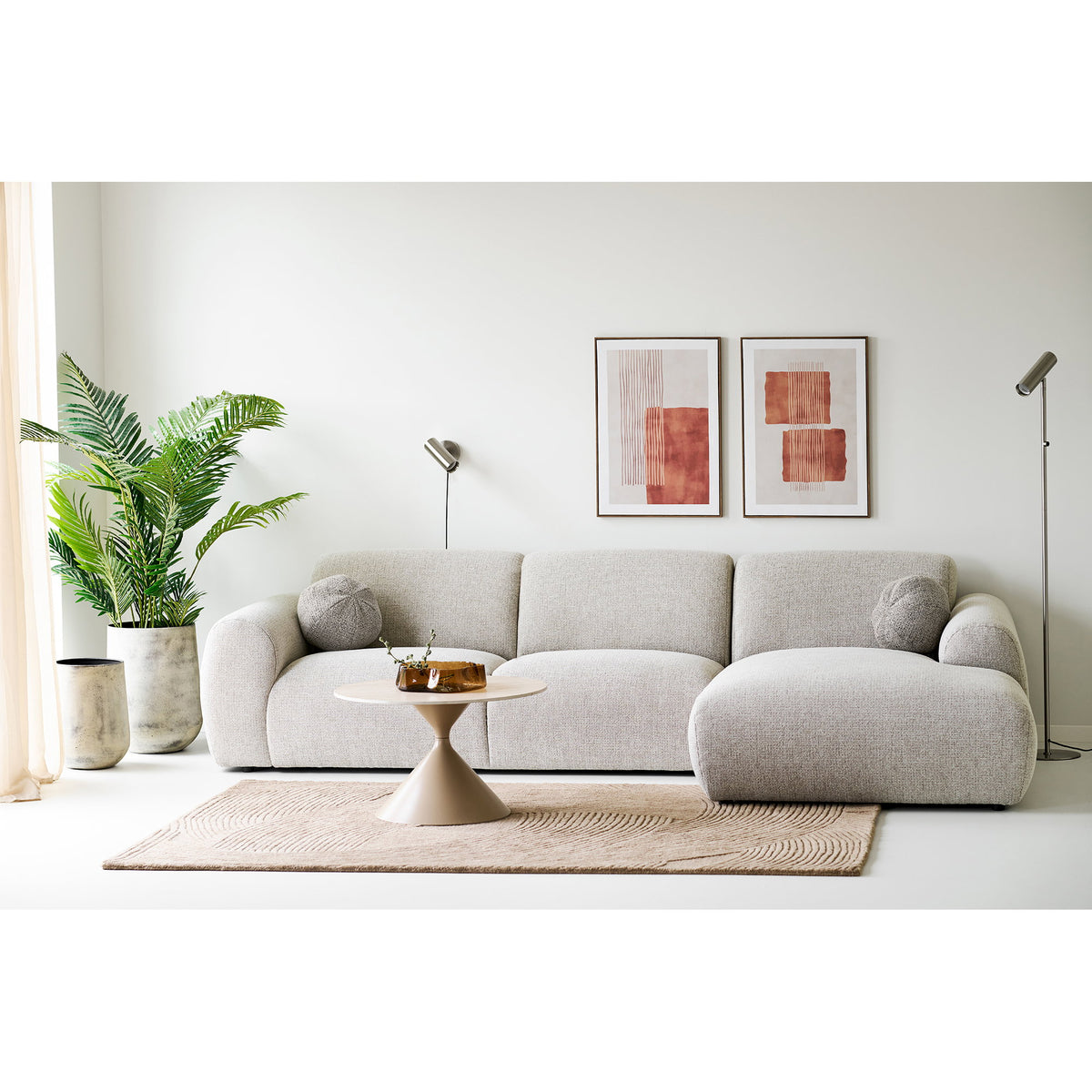 Paris Wandleuchte – Metall, silber